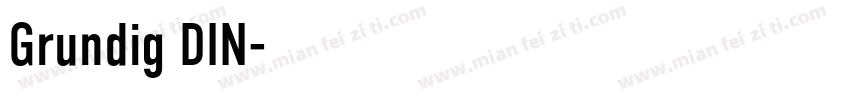 Grundig DIN字体转换